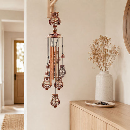 🎵 Rustgevende Vintage Metalen Windgong (90cm) — Creëer Je Eigen Zen-Oase Thuis ✨