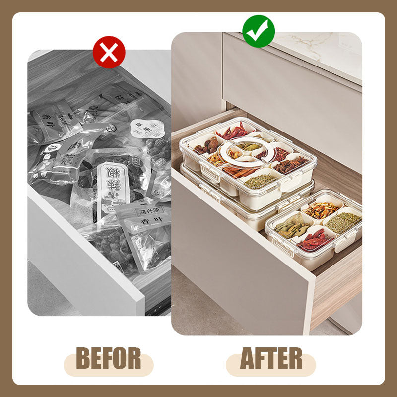 🔥HOT SALE 49% UIT🔥Uitstekende Multifunctionele Opbergdoos voor Kruiden, Snacks