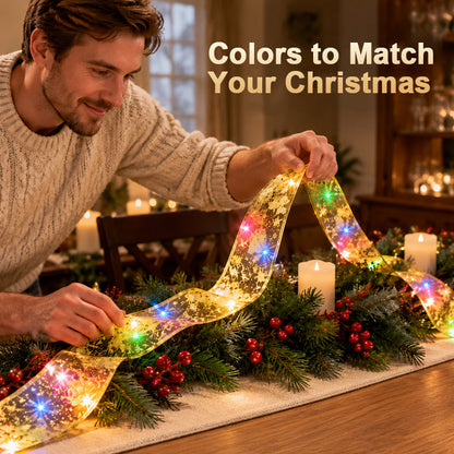 🌟🎄 LED Kerstslinger met Dubbelzijdige Kerstprints – Flexibel & Sfeervol 💫