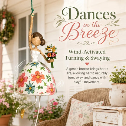 💃🌸 Laat je ruimte dansen — Speels hangend ornament met dansende dame