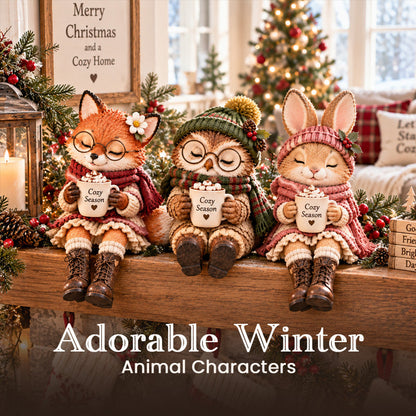 🦉✨ Magische Kerst Dieren – Klein, Lief & Gezellig!