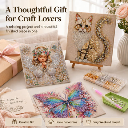 🔥2026 HOT SALE 50% KORTING – 👼✨Sparkling Crystal Diamond Art Kit For DIY Wall Decor