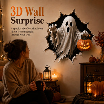 🎃👻 Halloween 3D Muursticker – Laat je Muur Tot Leven Komen! 🕷️