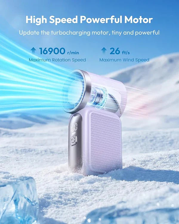 ❄️ Mini Handventilator met LED Display – Krachtige Verkoeling Altijd Binnen Handbereik 🌬️✨