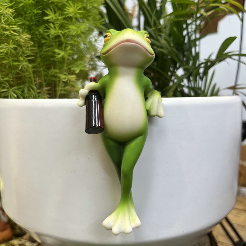🐸Miniatuur Kikkerbeeldjes Plantdecoraties🍷