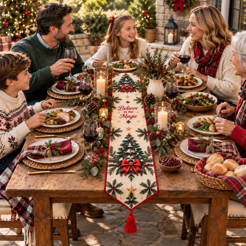 🎄💎 DIY Kerst Tafelloper – Laat Je Feesttafel Stralen! ✨