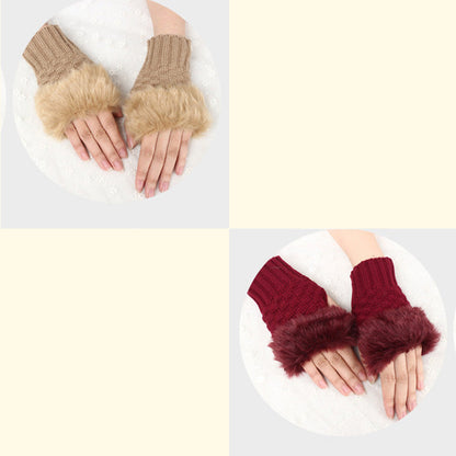 💕KOOP 1 KRIJG 1 GRATIS🔥 Fuzzy Zacht Gebreide Warme Vingerloze Handschoenen