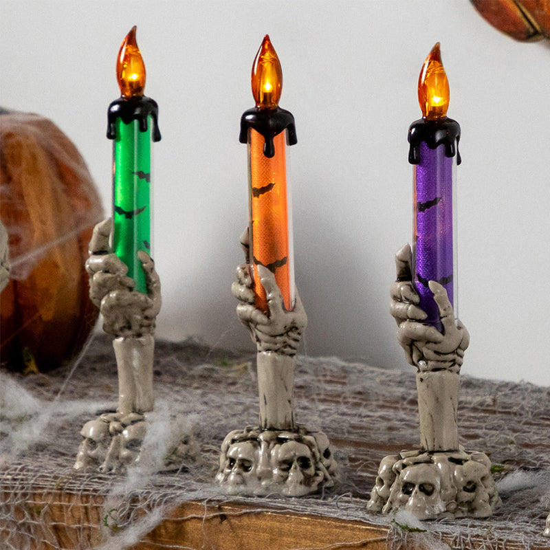 🕯️LED-kaarsdecoratie in de vorm van een spookhand voor Halloween