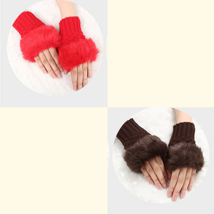 💕KOOP 1 KRIJG 1 GRATIS🔥 Fuzzy Zacht Gebreide Warme Vingerloze Handschoenen