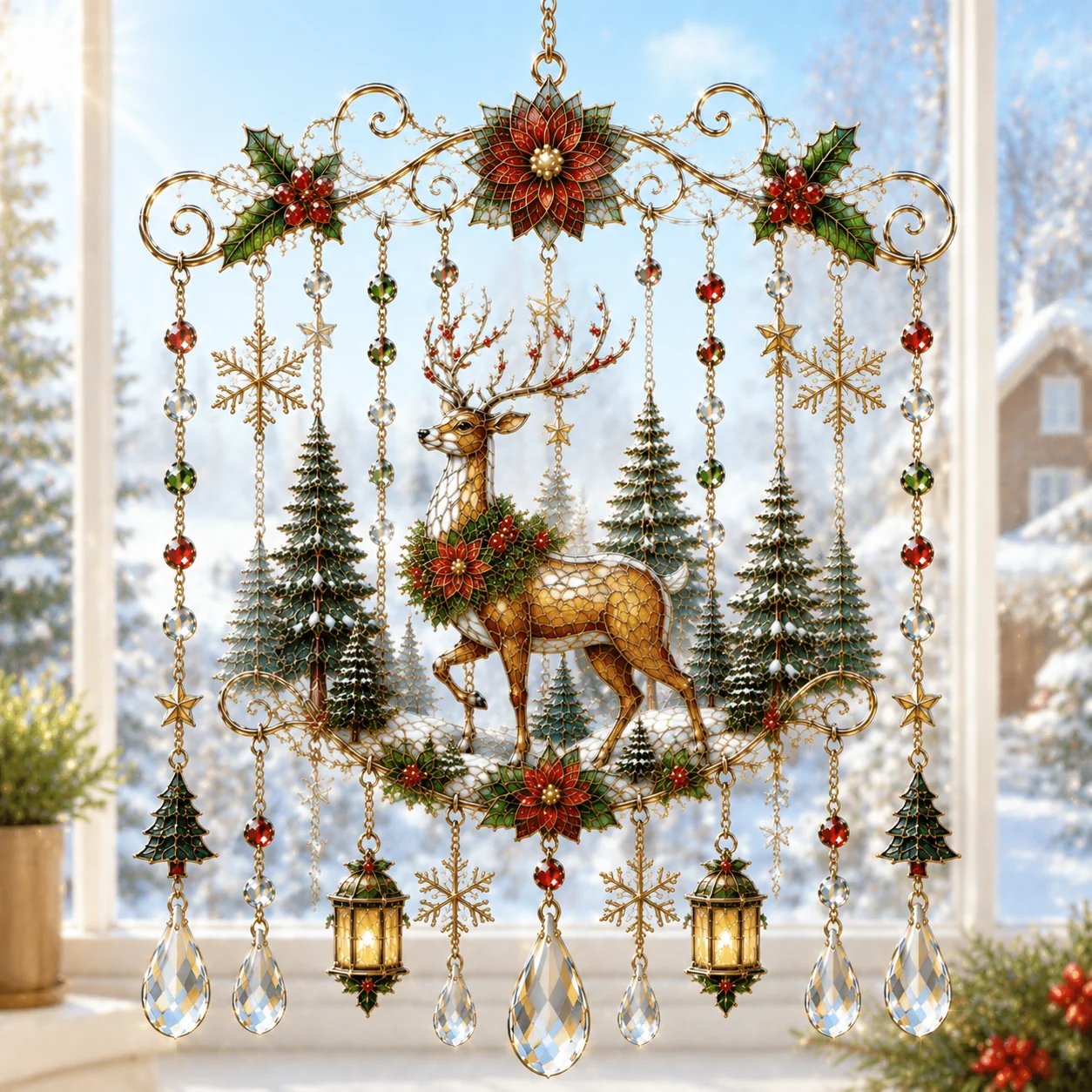 🌟 Elegant Christmas Glass Bell – Een Tijdloze Kerstdecoratie Vol Warmte! 🎄🔔