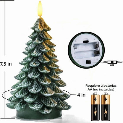 🎄🕯️ LED Kerstboomkaars met Flikkerende Vlam – Breng Warme Kerstsfeer in Huis Zonder Echt Vuur!