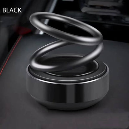 🚗Zonneauto roterende dubbele ring hangende aromatherapie-ornamenten💖