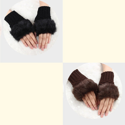 💕KOOP 1 KRIJG 1 GRATIS🔥 Fuzzy Zacht Gebreide Warme Vingerloze Handschoenen