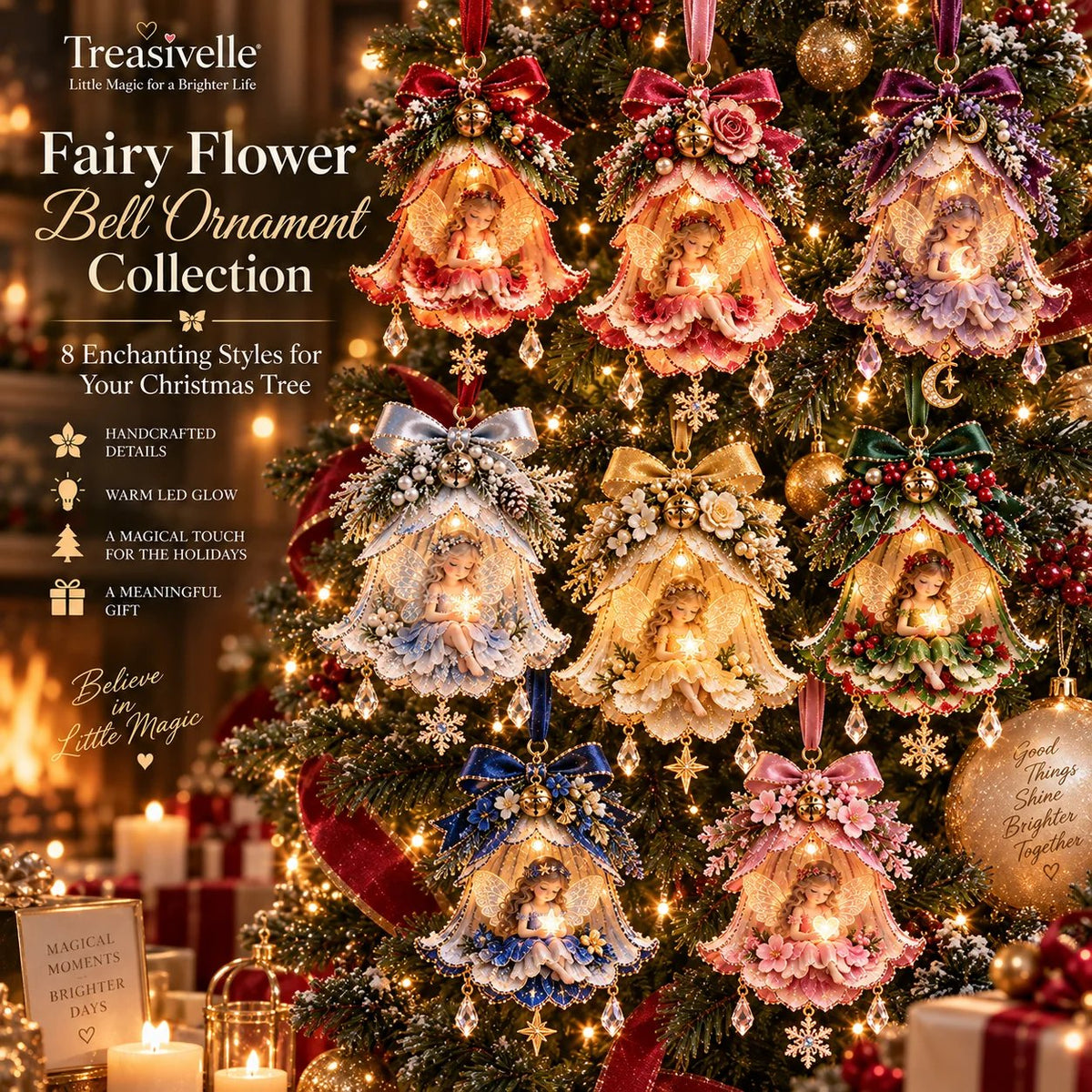 🧚✨ Breng kerstmagie tot leven met de Fairy Bell Ornament! 🎄