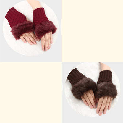 💕KOOP 1 KRIJG 1 GRATIS🔥 Fuzzy Zacht Gebreide Warme Vingerloze Handschoenen