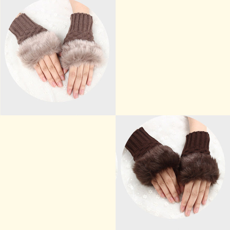 💕KOOP 1 KRIJG 1 GRATIS🔥 Fuzzy Zacht Gebreide Warme Vingerloze Handschoenen