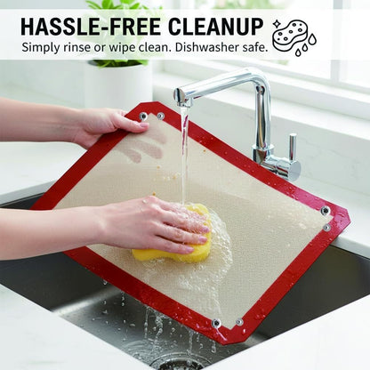 🍕🔥 Veranderbare Siliconen Bakmat – Van Bakmat Naar Bakmand In Enkele Seconden! ✨