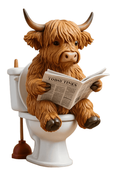 🐮Highland Cow Adventskalender 2025🎄 - 3D handgemaakte Highland Cow Pop (24 stuks)