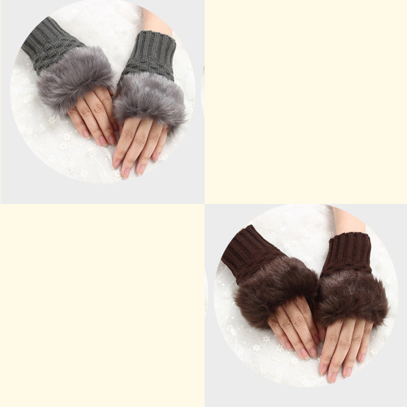 💕KOOP 1 KRIJG 1 GRATIS🔥 Fuzzy Zacht Gebreide Warme Vingerloze Handschoenen
