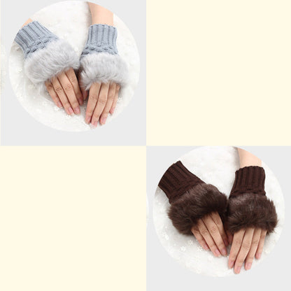💕KOOP 1 KRIJG 1 GRATIS🔥 Fuzzy Zacht Gebreide Warme Vingerloze Handschoenen