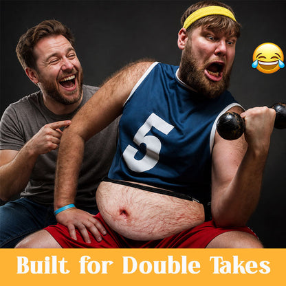 🤣🍺 Grappige buiktas – Realistische, grote buik, originele heuptas 🎒