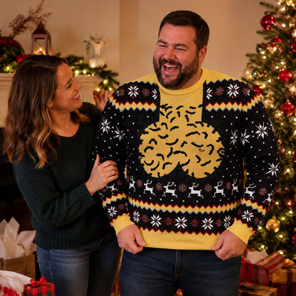 🎄 3D-kersttrui in ‘ugly’-stijl | Grappige, originele feesttrui