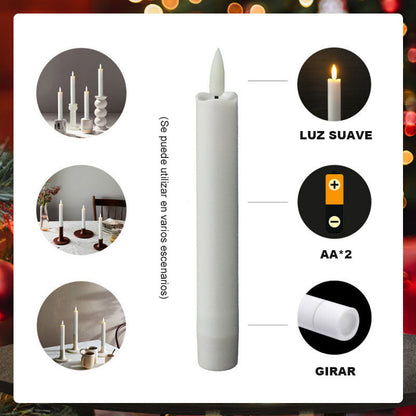 🎄Kerstspecial 🔥 6 LED-raamkaarsen zonder verlichting