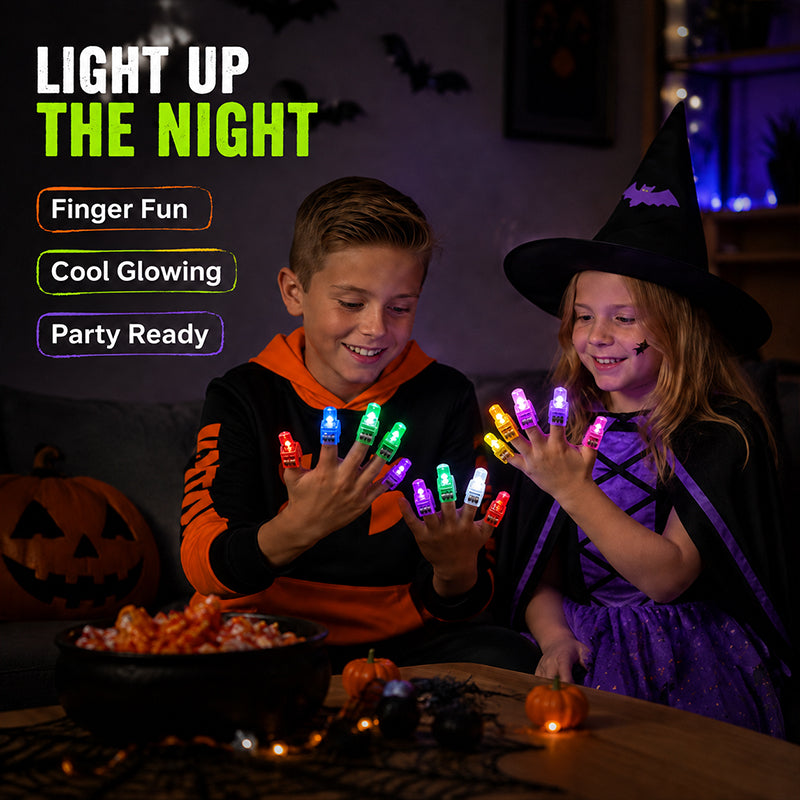 🎃 Halloween-vingerprojectielampjes – Griezelig plezier binnen handbereik