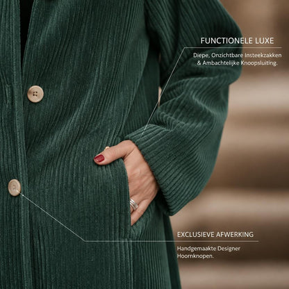 🧥 Geniet van de Herfst: Heerlijk Warme & Stijlvolle Corduroy Jas met Capuchon 🍂