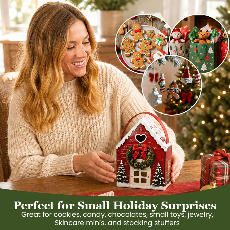 🎄🎁 Christmas Magic House-cadeaudoos – Creatieve 3D-handverpakking voor feestelijke cadeaus ✨