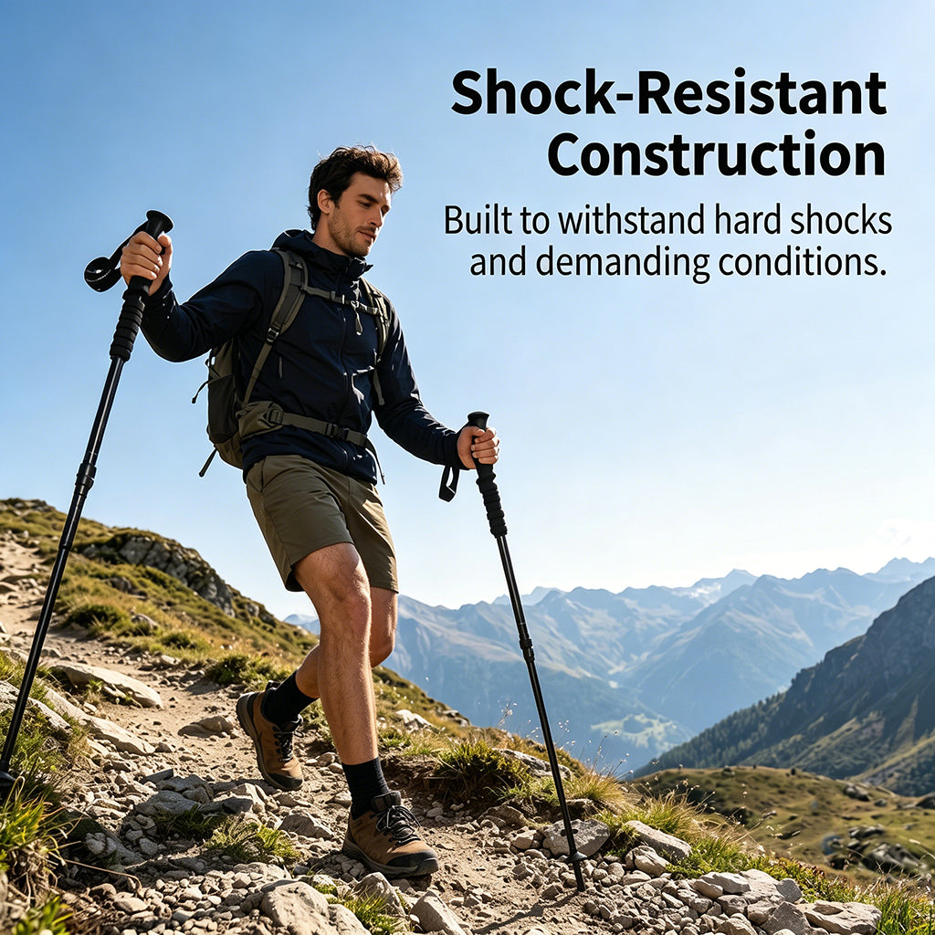 🌄 Aluminium Trekkingstok – Lichtgewicht, Verstelbaar & Comfortabel! 🥾✨