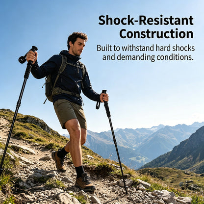 🌄 Aluminium Trekkingstok – Lichtgewicht, Verstelbaar & Comfortabel! 🥾✨