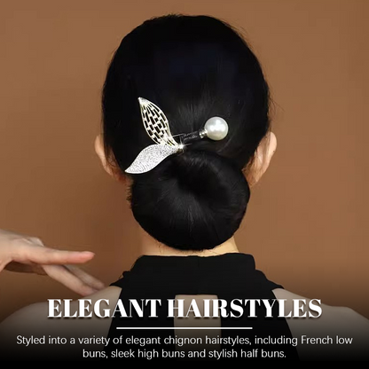 Gemakkelijke luxe haaraccessoires voor knotkapsel
