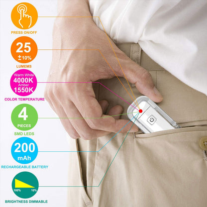 USB-oplaad Clip-on leeslamp
