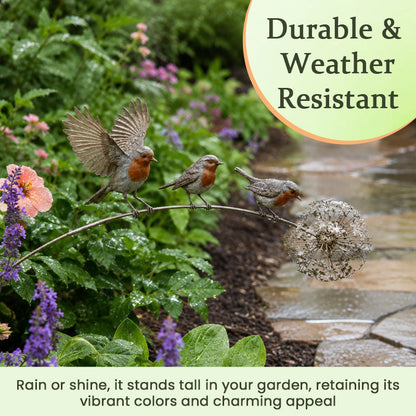 Liefdevolle Roodborst Tuinsteker – Herinnering & Rust in je Tuin 🕊️🌿💫