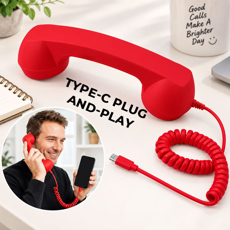 ☎️📱 Retro Telefoonhoorn voor je Smartphone – Geef Elk Gesprek een Vintage Touch!
