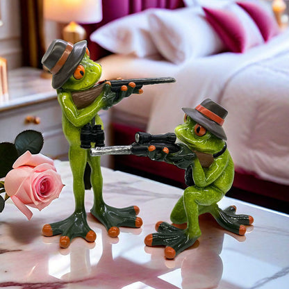 🐸🎯 Kikkerjager – Grappig figuurtje van een kikkerjager
