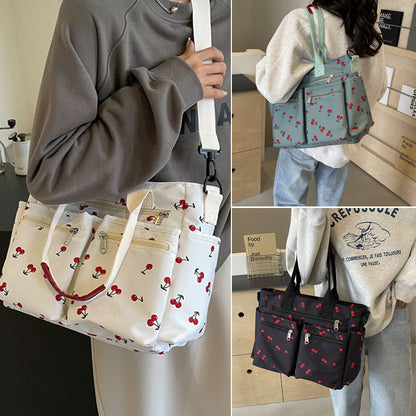 🍒Draagtas met kersenprint
