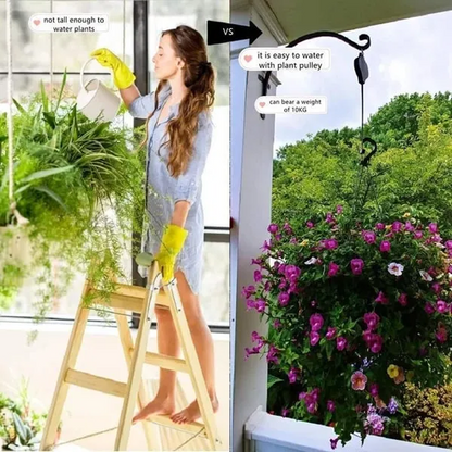 🌳 Intrekbare hefmand-tuinhaak