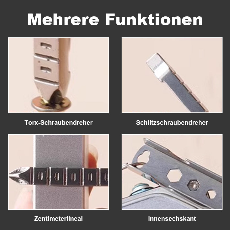 Multifunctionele mini kaartuitwerper sleutelhanger
