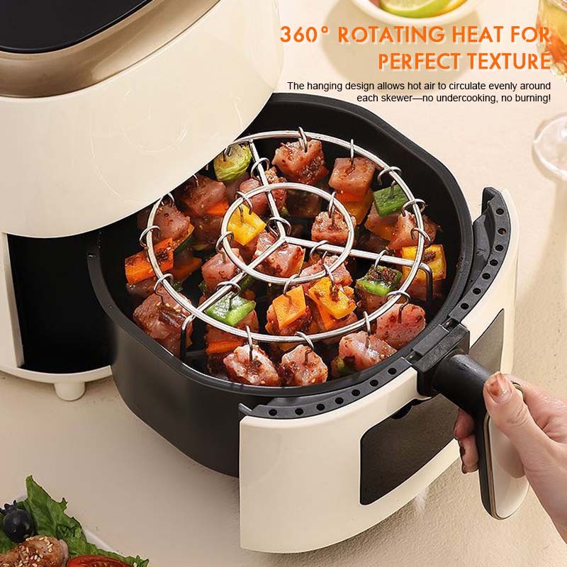 🔥 Air Fryer Spiesrek | 360° Gelijkmatig Koken, Knapperig & Sappig! 🍢