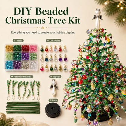 🎄 DIY Kralen Kerstboom Kit – Maak Jouw Eigen Sprankelende Kerstdecoratie! ✨🎁