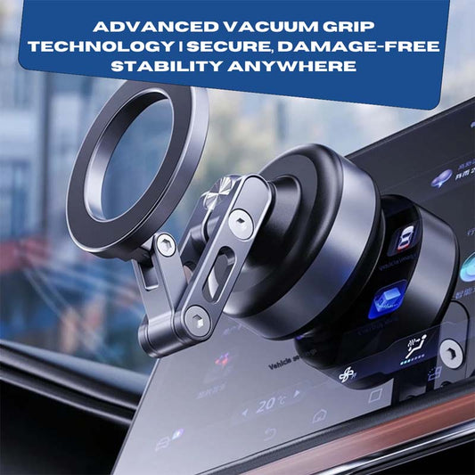 Dubbele zuignap vacuüm magnetische auto telefoonhouder