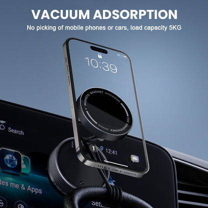 🚗📱Magnetische Telefoonhouder, Zuigende Autotelefoonhouder, Vacuüm Telefoonhouder met Eén-Step-Slot