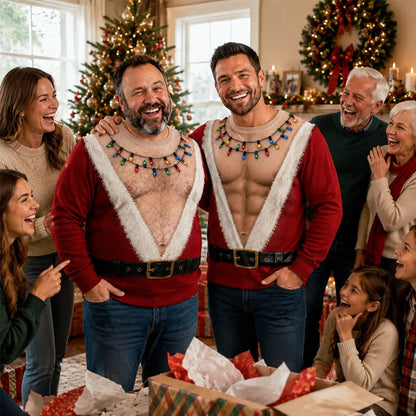 🎅😂 Het kerstshirt dat iedereen zich zal herinneren — Grappig kerstman-shirt met lange mouwen