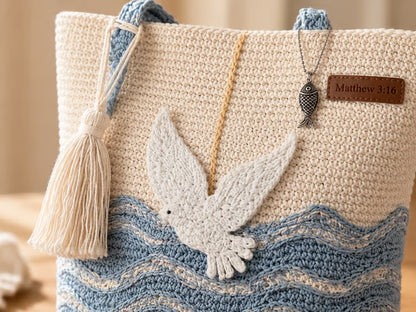 🔥LAATSTE DAG 50% KORTING -❤️ Handgemaakte gehaakte christelijke tas (✨Limited Edition 2026)