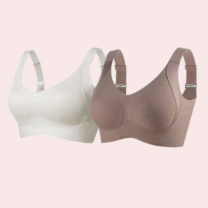 ⏳Wekelijkse speciale aanbieding:Koop 2, krijg 1 gratis❤️🎁Push-up bh met lint voor dames met verstelbare gebogen bandjes