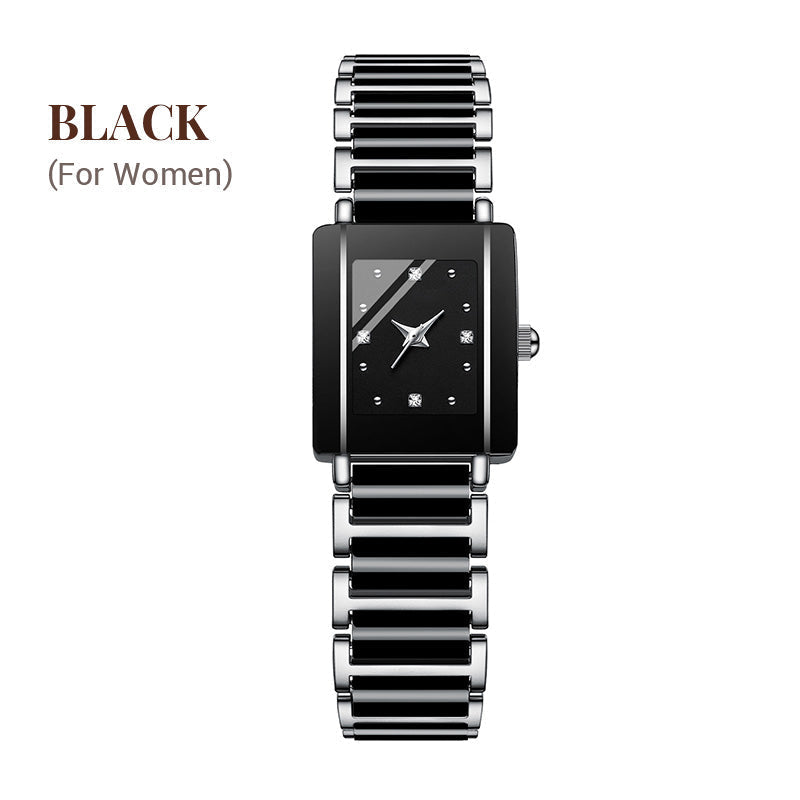⌚Fashion Ceramic Square Quartz Watch