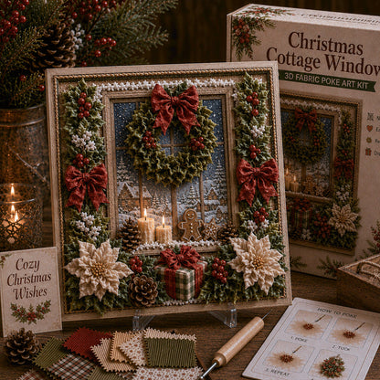 🎁 3D-kerststof-poke-art-set