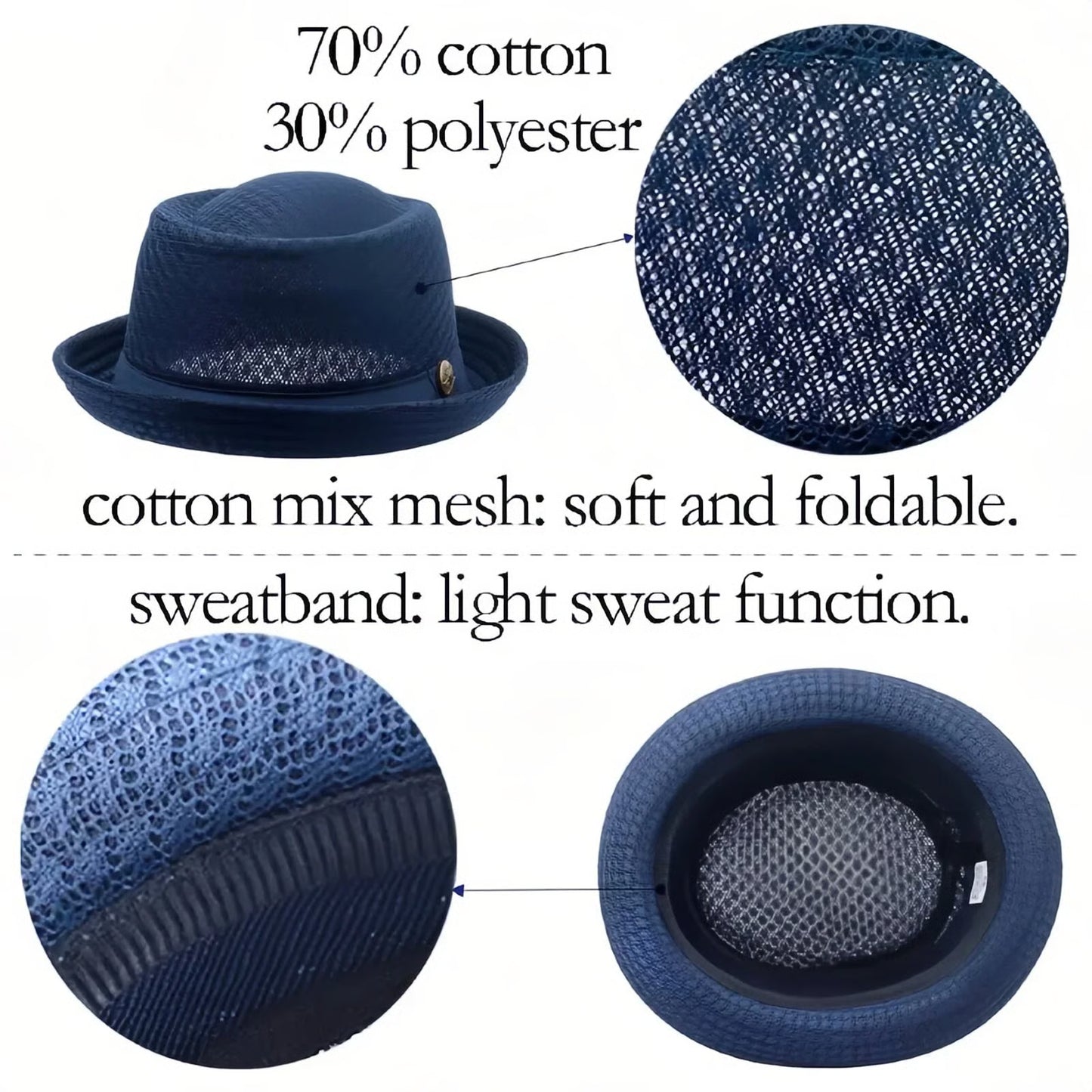 Blijf Koel & Stijlvol met deze Trendy Mesh Pork Pie Hoed! 🧢🌬️✨